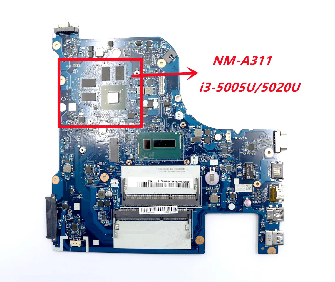 

NM-A331 For Lenovo G70-70 G70-80 Z70-70 Z70-80 B70-70 B70-80 Laptop motherboard i3-5005U/5020U GT820M 100% tested ok