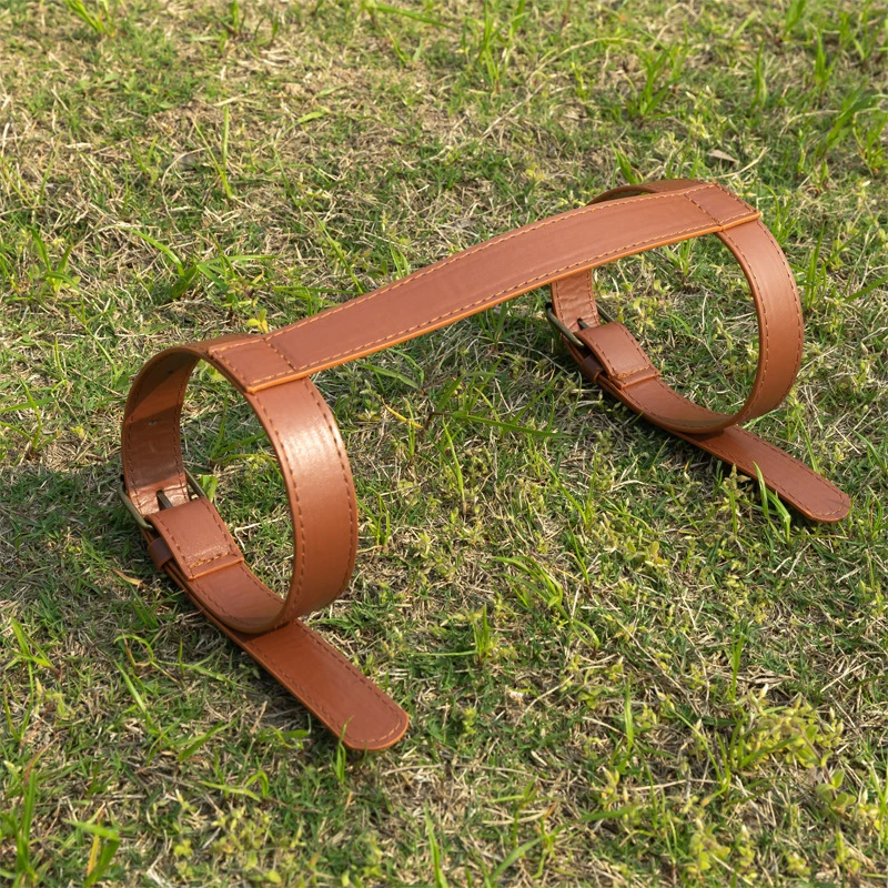 

PU Leather Picnic Blanket Strap Camping Picnics Motorcycle Bedroll Straps Heavy Duty Strap Rug Yoga Mat Picnic Blanket Holder