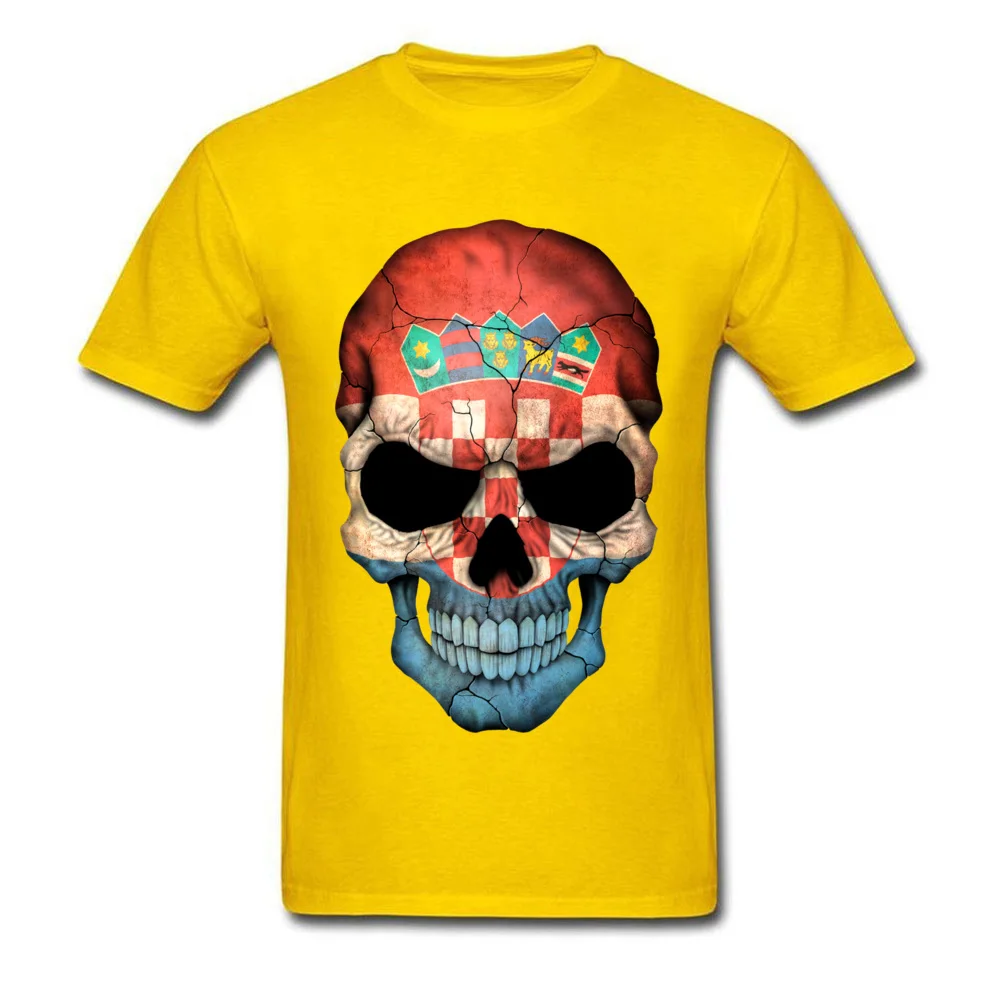 Мужская футболка с 3D принтом в виде флага хорватской страны черепа черепом s