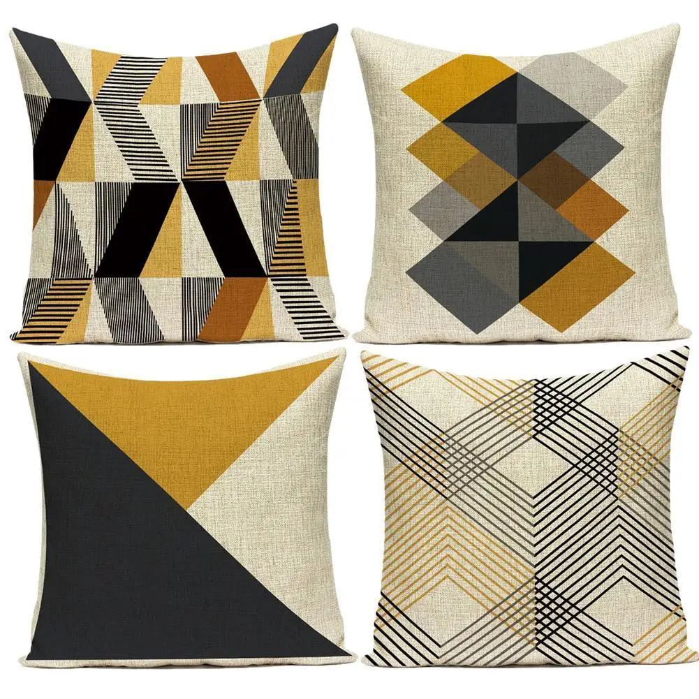 

Простые скандинавские Чехлы для подушек, чехол в желтую полоску, домашний чехол, s Line, чехлы для подушек, наволочки для дивана, кровати, чехол ...