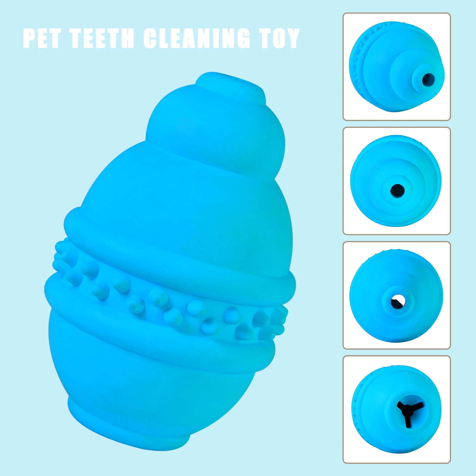 

Natural Rubber Dog Chewing Toy Molar Teeth Cleaning Toy Chewing Food Dispenser Pet Outdoor Training Supplies Bite-resistant