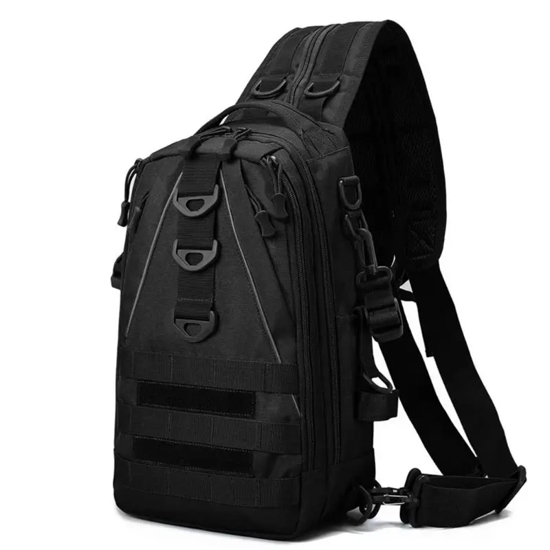 barato Homens Funda Pacote Mochila Peito Nylon Saco Ao Ar Livre Multifuncional Esporte Crossbody