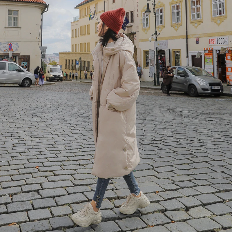 

Sent within 12h Large Size Coat Women 2020 Fashion Winter Jackets for Woman Cotton Padded Parka Hooded Long Jacket Female Coats