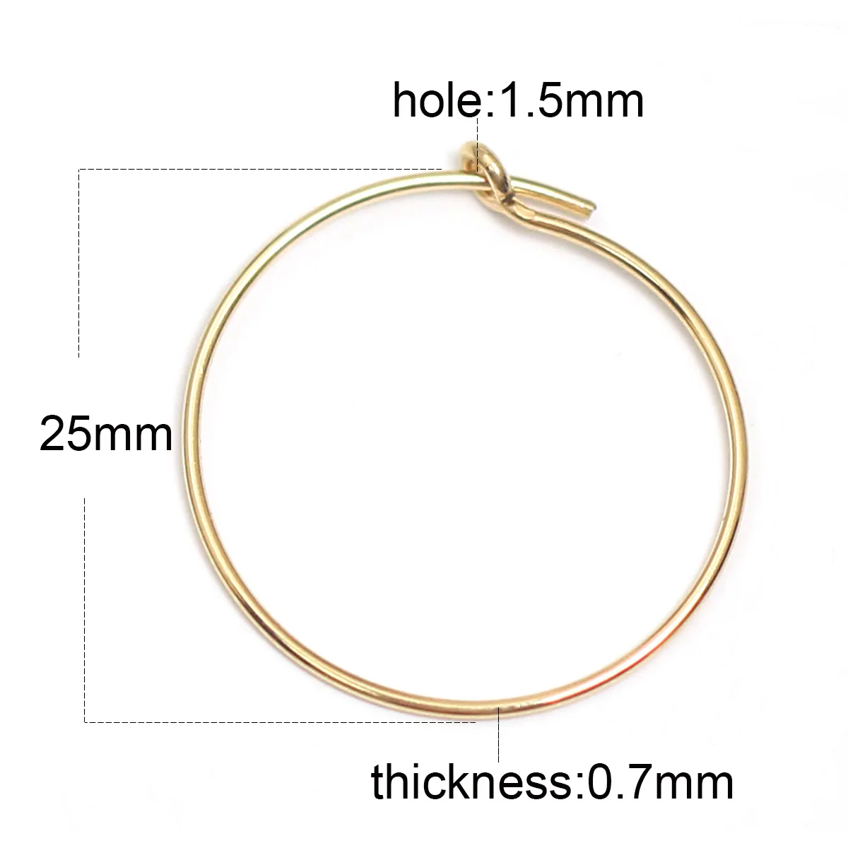 

Серьги-кольца с золотым наполнителем Beadsnice, женские серьги ID 39944