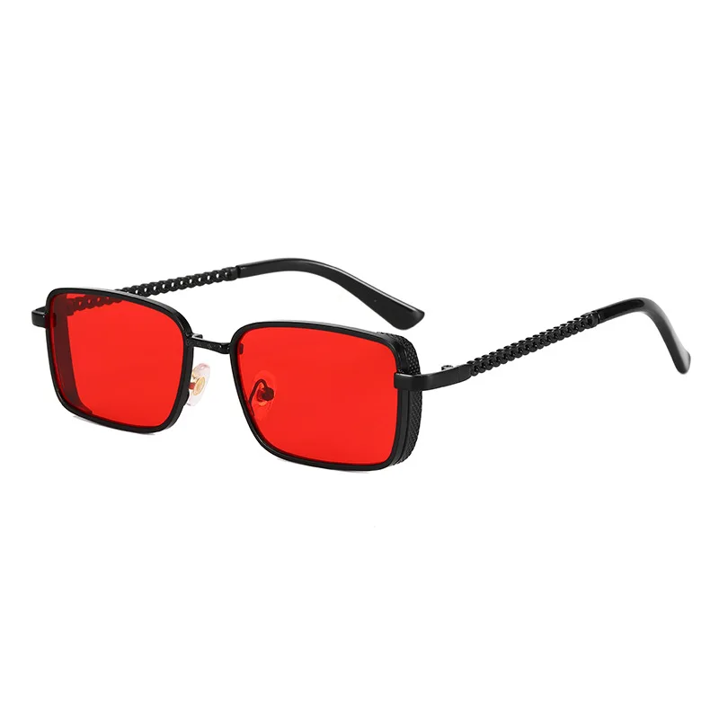 

2021 Retro Square Sunglasses Women Luxury Brand Design Metal Single-beam Small Rectangle Sun Glasses Men Vintage Classic Eyewear