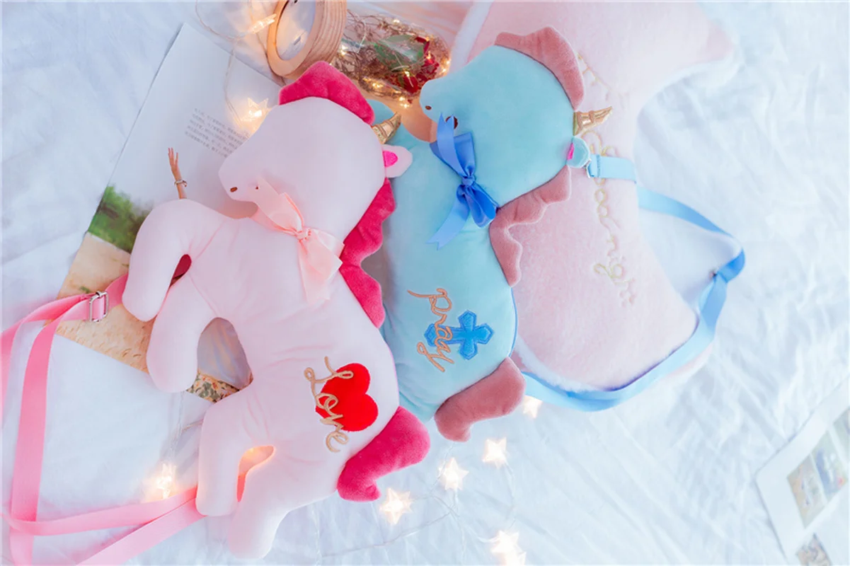 

Unicorn Crossbody Bags for Women Girls 2019 Plush Toy Cute Horse Soft Stuffed Animal Toys for Children Gift for Girlfriend Bag