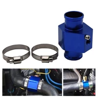 water temperature gauge radiator water temp joint pipe sensor 40mm 38mm 36mm 34mm 32mm 30mm 28mm hose adapter blue for car