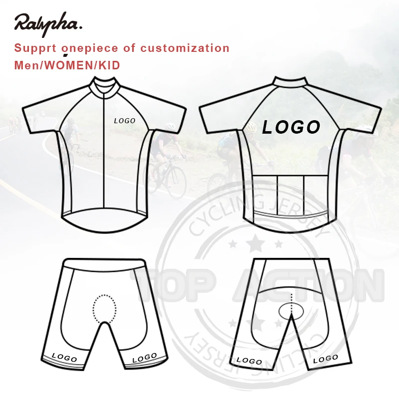 

2021 Cycling Jersey Suit Rubber Pants Ralvpha Personalized Customized Team Cycling Suit Suit Mountain Bike Road Bike Design