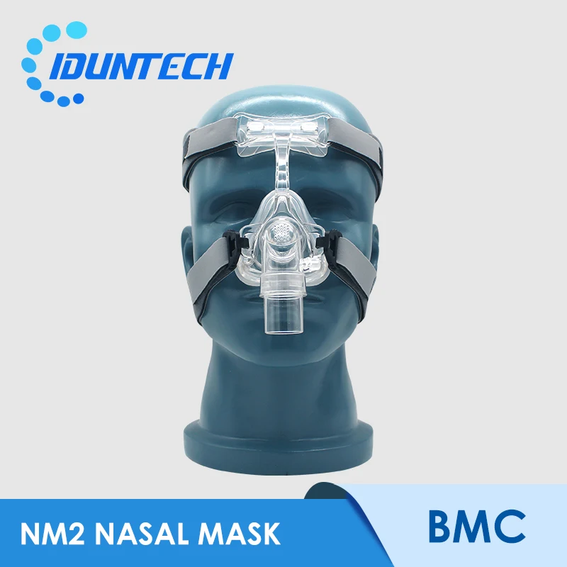 

NM2 CPAP Nasal Mask Silicone Respirator 3 Size Cushion With Adjustable Headgear Strap Headband For Sleep Apnea Anti Snoring