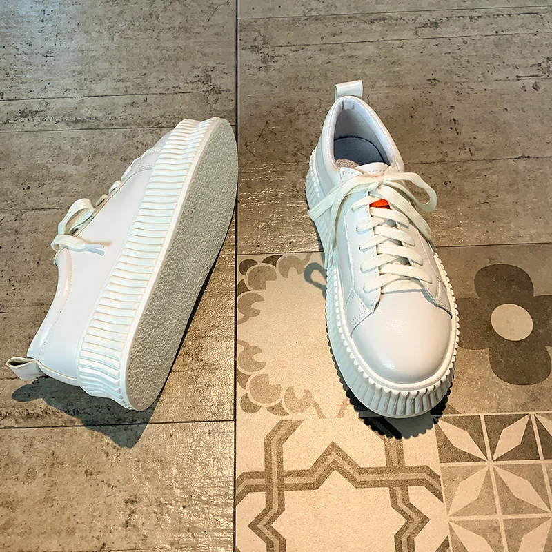 

Summer Shoes Ladies All-Match Clogs Platform Round Toe Casual Female Sneakers Dress Flats Women Modis 2021 Creepers New Small Cu