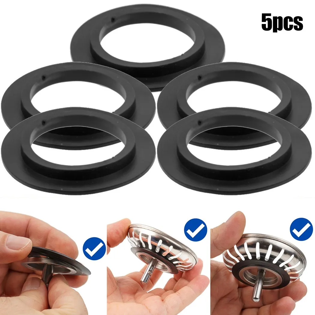 5pc Seal Washer Gasket For Franke Basket Strainer Plug 78 79 80 82 83mm Kitchen Sink Supplies Big Deal | Строительство и ремонт