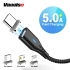 Магнитный кабель для быстрой зарядки для Huawei Samsung A90 Xiaomi USB Type C кабели для Android мобильный телефон Micro USB кабель для передачи данных