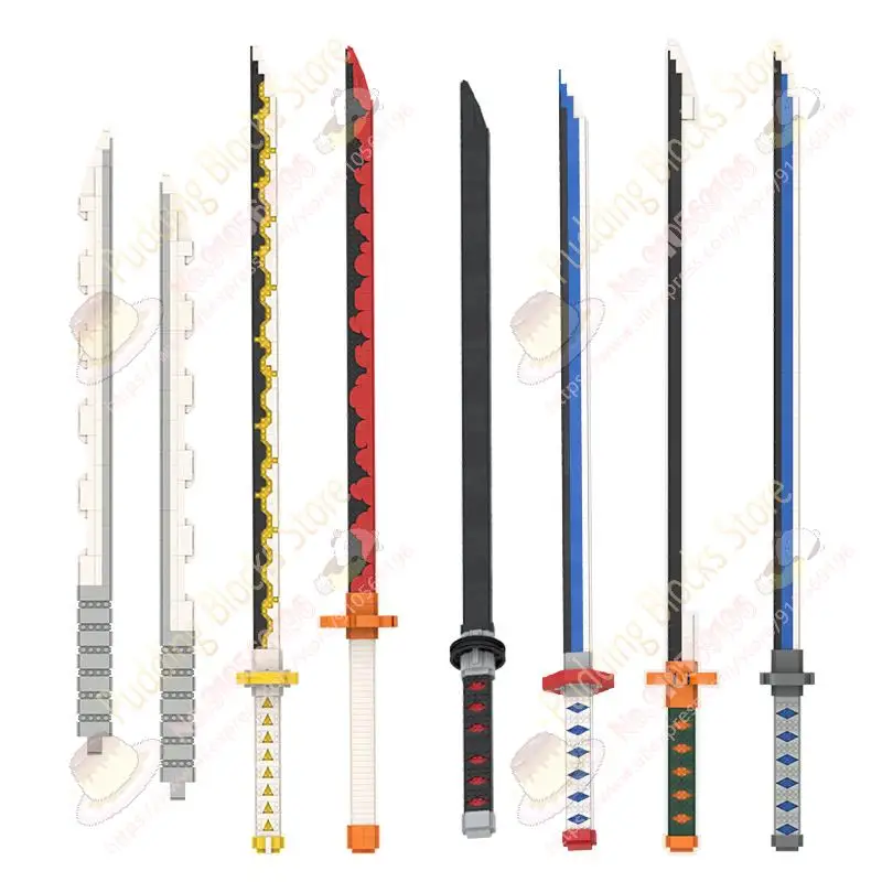 Игрушка-убийца демонов 1:1 имитация меча оружие строительные блоки аниме серия