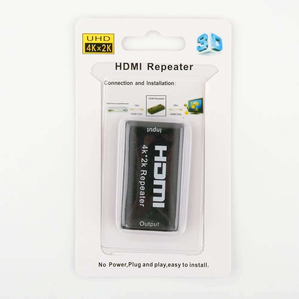 Eyefun HDMI усилитель сигнала повторитель мини 1080P 4K * 2K hdmi удлинитель 3D адаптер |