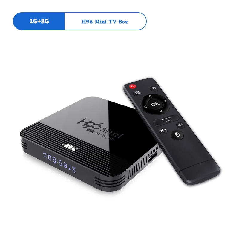 1G 8G Version Новинка 5G WiFi Смарт ТВ приставка Bluetooth 4,0 H8 RK3228A Мини ТВ приставка Android 9,0 медиаплеер двойной Wifi 1080P - Цвет: 1G 8G Version