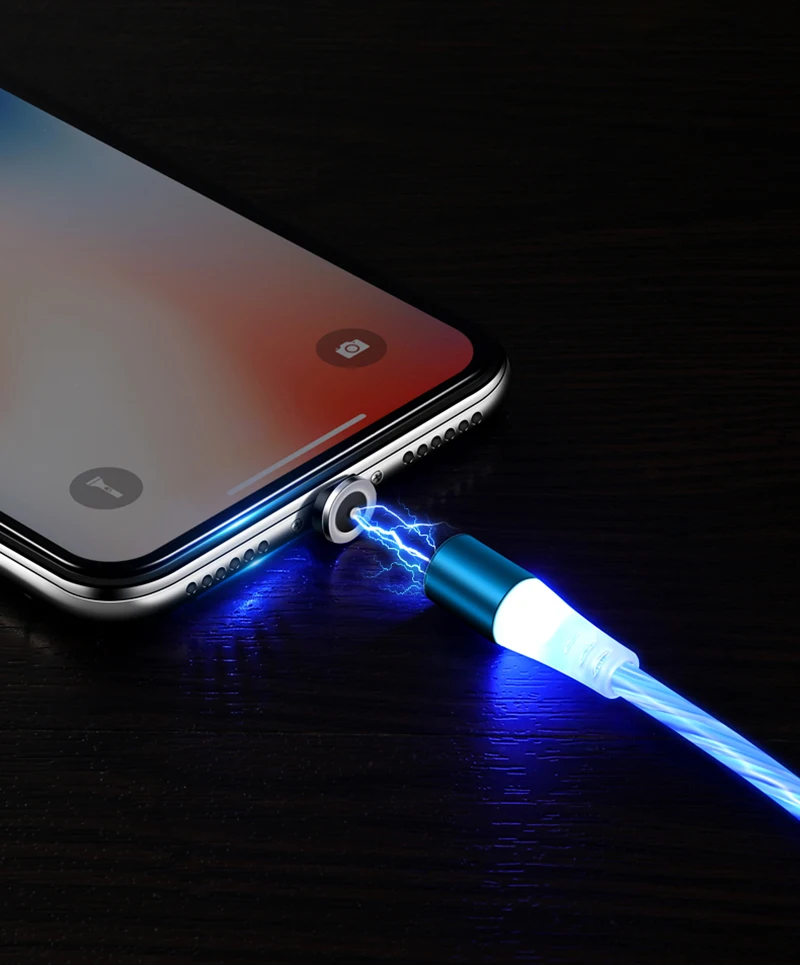 Высококачественный Магнитный кабель Micro usb type C для iPhone Lighting Cable 1 м провод для быстрого заряда type-C Магнитный зарядный кабель для телефона