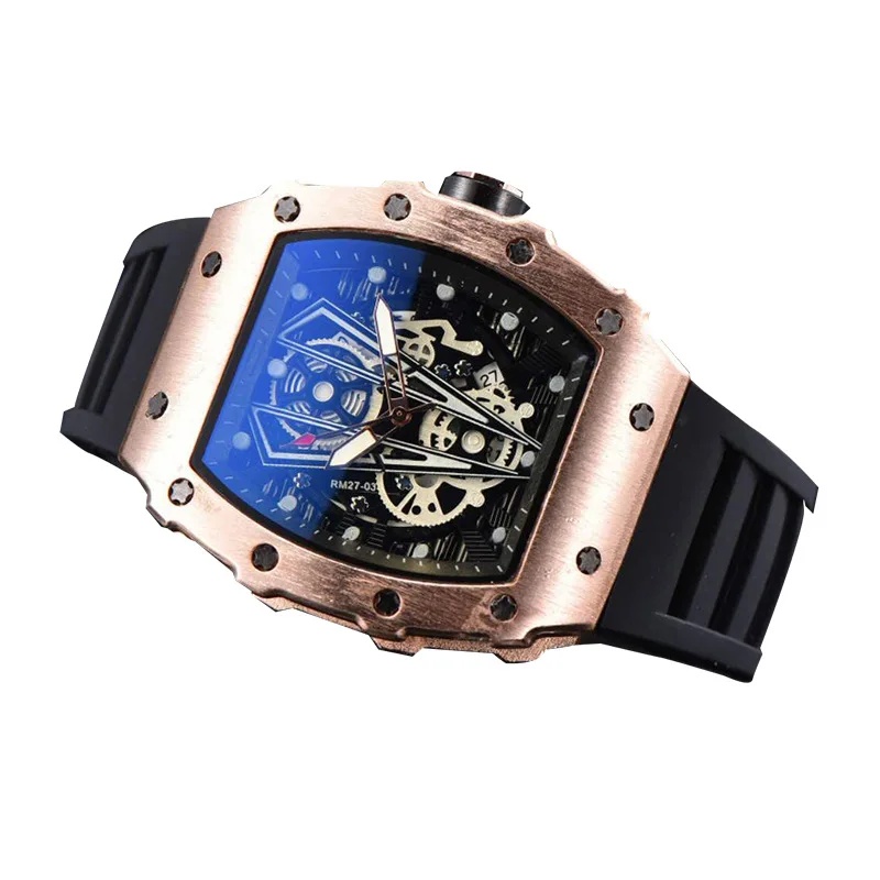 

New fashion classic men's high grade business watch waterproof watch wine barrel watch personality WATCH QUARTZ WATCH