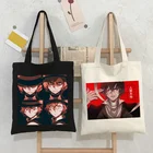 Японское аниме Bungo Stray Dog Осаму дадзай Холщовая Сумка Goth Shopper Вместительная женская сумка винтажная сумка через плечо классическая сумка