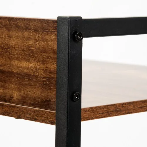 1PC desk with drawer PC 3 shelves Wooden sewing machine table Study Dark brown | Канцтовары для офиса и дома