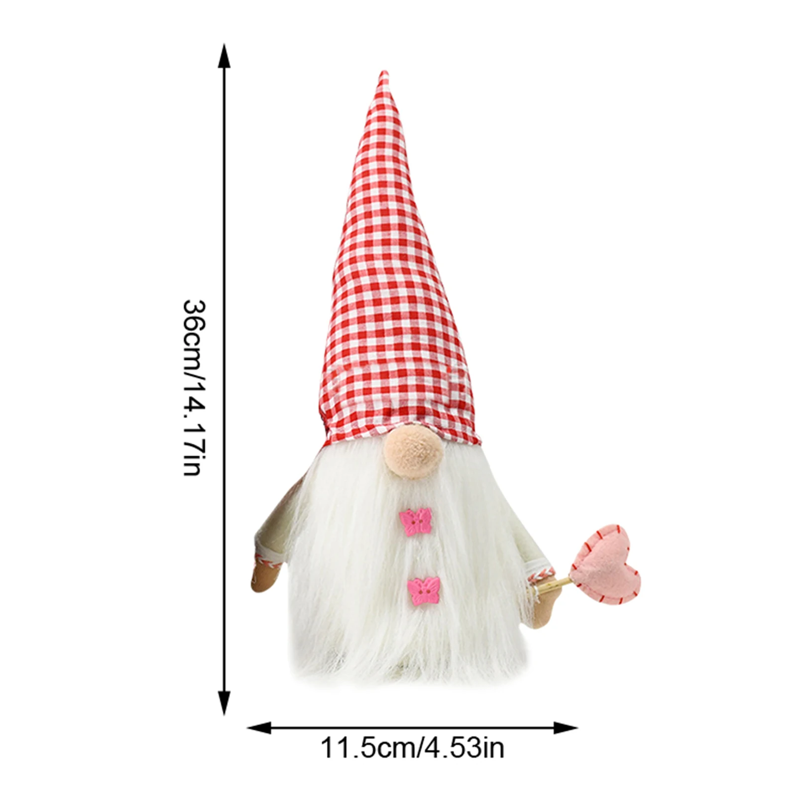 

Valentine's Day Gnome Plush Faceless Doll Decorations Figurines Kid Toy Decorations Lover Gift Valentine's Present