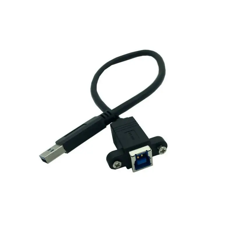 

USB 3.0 BM Printer Cable USB Type B Female screws lock to A Male USB3.0 Cable