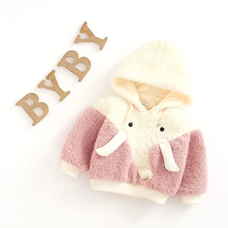 Милые толстовки с капюшоном для маленьких девочек сезон осень-зима плотная