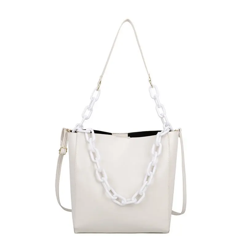 

Women's Bag Black Bucket Bag Large Capacity Bag 2021 Yang Gas Hand-held One-shoulder Slant Bag One