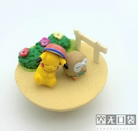pokemon figure rare out of print bulk pikachu bewear action figure pokemon scene model toys