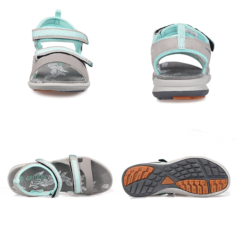 GRITION 2020 женские сандалии для улицы летние пляжные на плоской подошве с ремешком