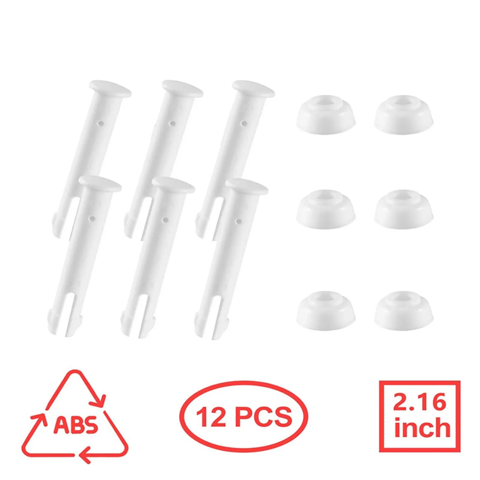 

12pcs Abs Pool Joint Pins, 13'-24' Cap Set Seals For Swimming Pool Replacement Parts 28270-28272 Home Outdoor Pool Accessories