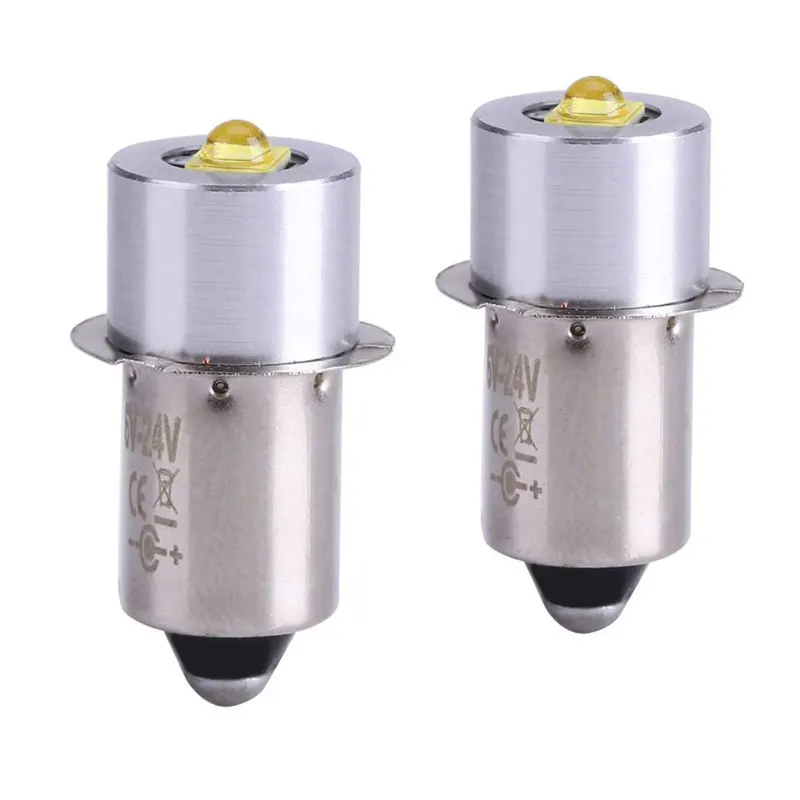 

E10 P13.5S LED Chip Bulb 3V 6V 9V 12V 18v 24v Focus Torch Flashlight Flash Light Replacement 3W Spot Lamp