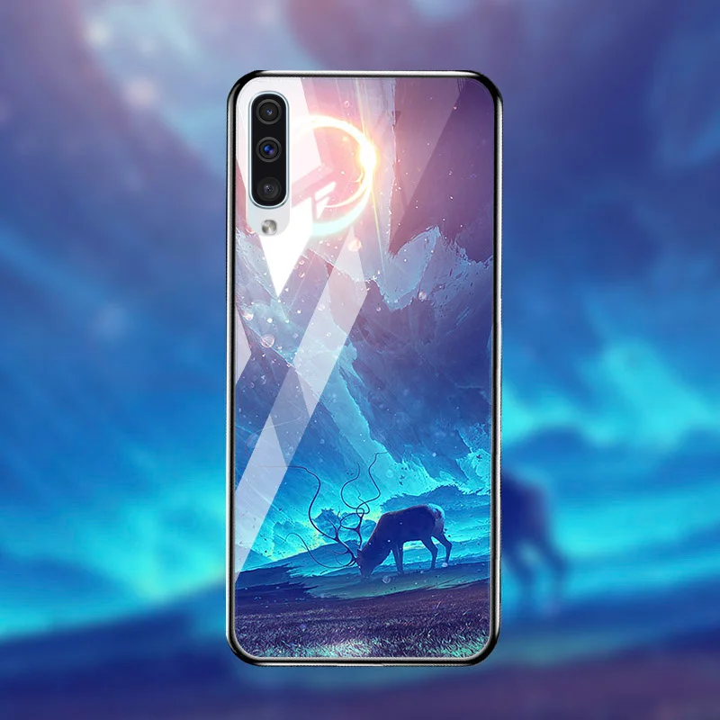 M041 Закаленное Стекло чехол СПС samsung Galaxy A50 A70 A40 A30 A20 A60 A10 A80 A90 5G A50s A20s A10s чехол samsung A7 A8 плюс Чехол - Цвет: M041