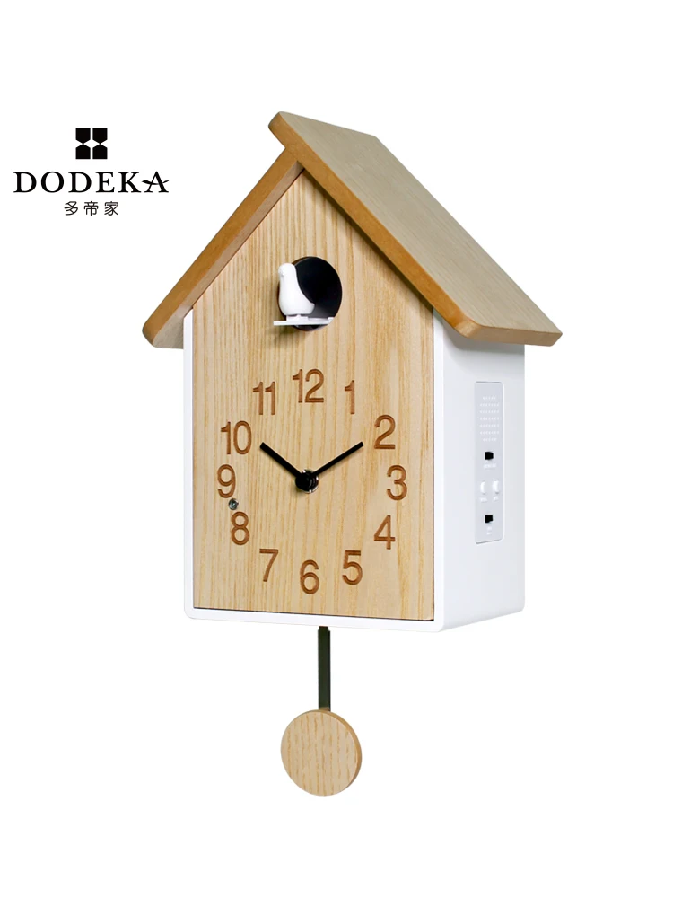 Креативные маятниковые настенные часы с огуршкой роскошные музыкальные птицей