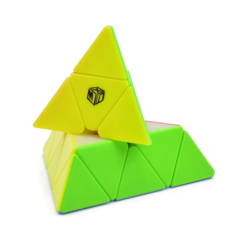 QiYi волшебный кубик пирамиды без наклеек Плавная скорость игра для взрослых и