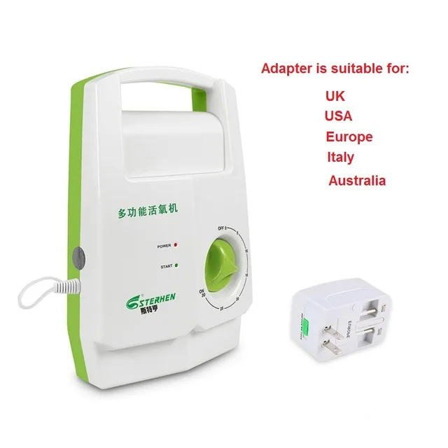 Adapter Генератор озона sterhen, 220 В, O3, таймер, очистители воздуха, озоновый очиститель, машина для мытья овощей, убивает бактерии в воде - Цвет: Adapter