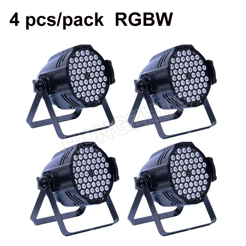 4 шт. светодиодный Par 54x3W RGBw Цвет светильник ing Strobe DMX контроллер для диско DJ музыки