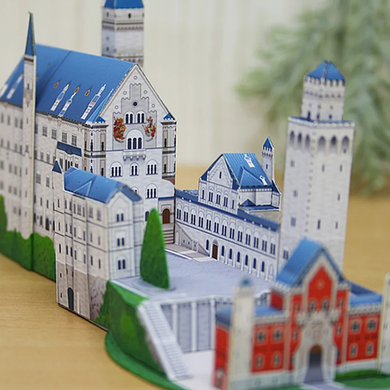 Германия Neuschwanstein замок мини 3D Бумага модель дома DIY с бесплатной доставкой и