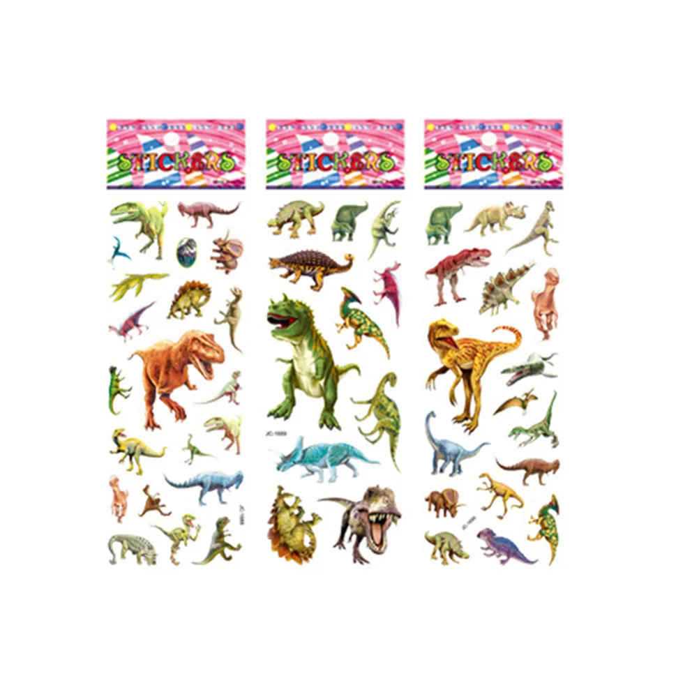 10pcs Random 3D cartoon mini fridge laptop dimensional Jurassic dinosaur stickers for kids toys home wall decor | Мобильные телефоны