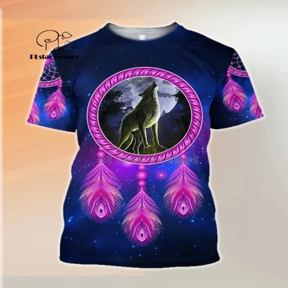 

PLstar Cosmos Printed Wolf wolfish Hunting 3d t shirts tshirt tees summer funny Harajuku short sleeve Casual streetwear-2