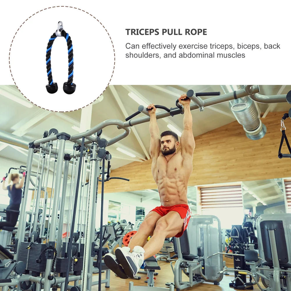 

Triceps Rope Down Fitness Cable Attachment Machine with Non Slips End