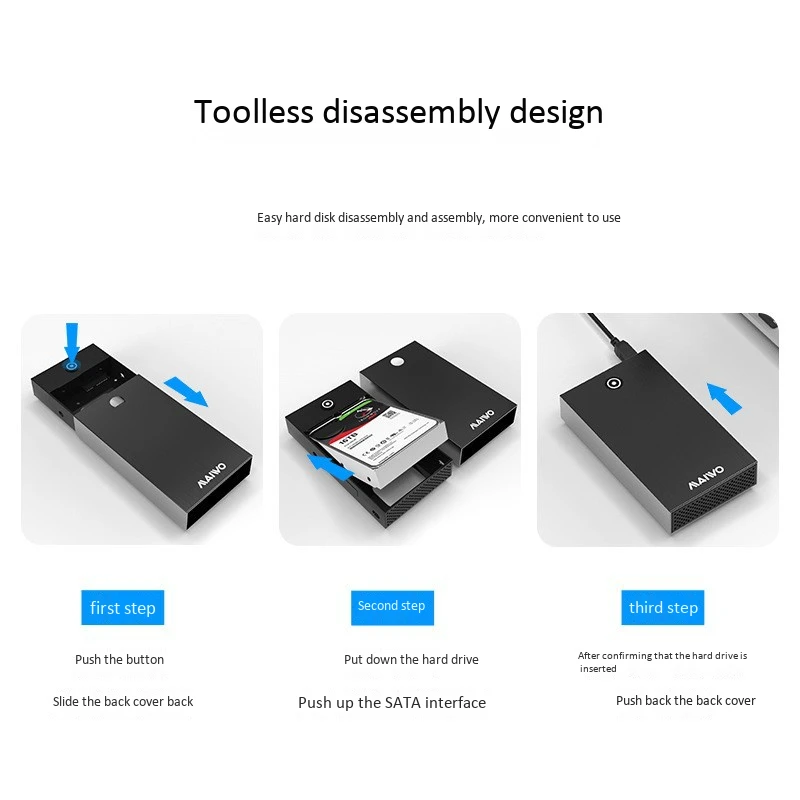 maiwo 3 5 2 5 hdd case sata to usb 3 0 adapter external hard drive enclosure reader for ssd disk hdd box case us plug free global shipping