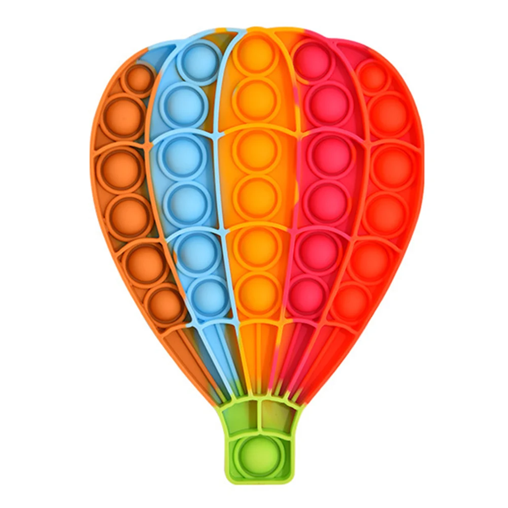 

Воздушный шар, радужные цвета, силиконовые пузырьки с нажимом, Симпатичные диммеры, антистрессовые игрушки для детей, сенсорная игра, антис...