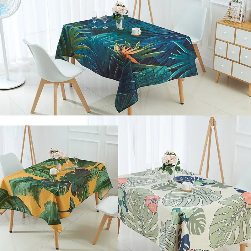 Водостойкая скатерть toalha de mesa nappe decoracao para casa manteles с тропическим банановым