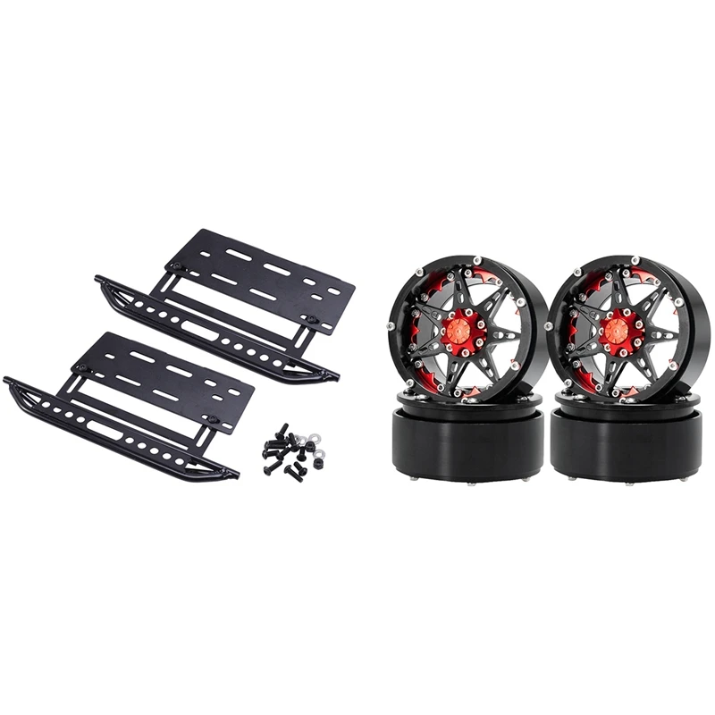

Ступица колеса для Wraith 90018 Rock Crawler с металлической боковой ступенчатой педалью, ножные пластины, Слайдеры для Jeep Wrangler Shell