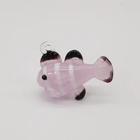 custom aquarium decor accessories handmade glass figurine ornament japan style murano art ocean fish mini cartoon animal pendant