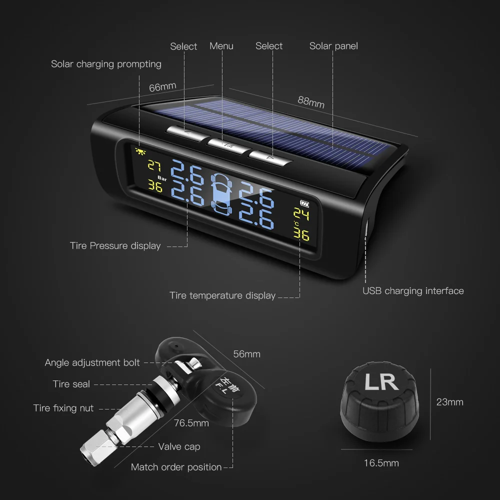 Система мониторинга давления в шинах TPMS автомобильная система контроля на
