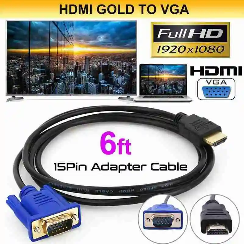 

2020 new Audio Cable Converter Male To Female 10.2 PVC GB/S HDMI-compatible Converter Cable Male