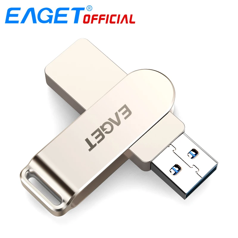 EAGET F60 USB флеш-накопитель 256 ГБ 128 Гб 64 32 16 металлический флэш-диск 3 0 ключ