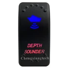 Автомобиль Лодка Грузовик Rv автобус-On Off - Up синий и вниз красный светодиод-кулисный переключатель-глубина-5 контактов-SPST-водонепроницаемый