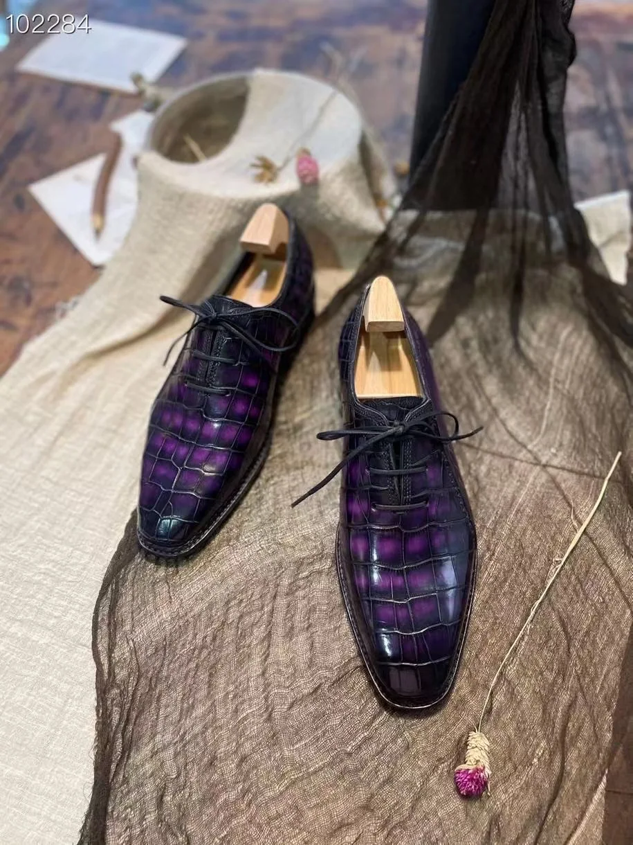 Рисунок 2 - Мужские свадебные туфли Sipriks из крокодиловой кожи